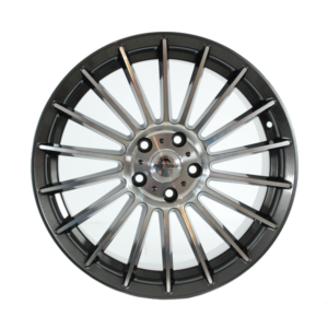 Forzza Spike 8×18 5×112 Grey Face Machined